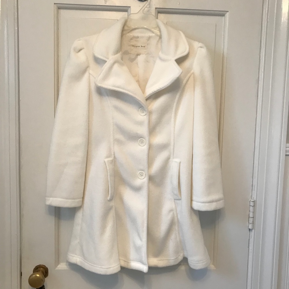 Winter white girls coat